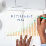 A person sketching a retirement plan design